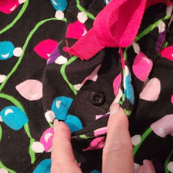 Christmas Pajamas In Ugly Xmas Sweater Style Black w Colorful Christmas Lights - Picture 6 of 6